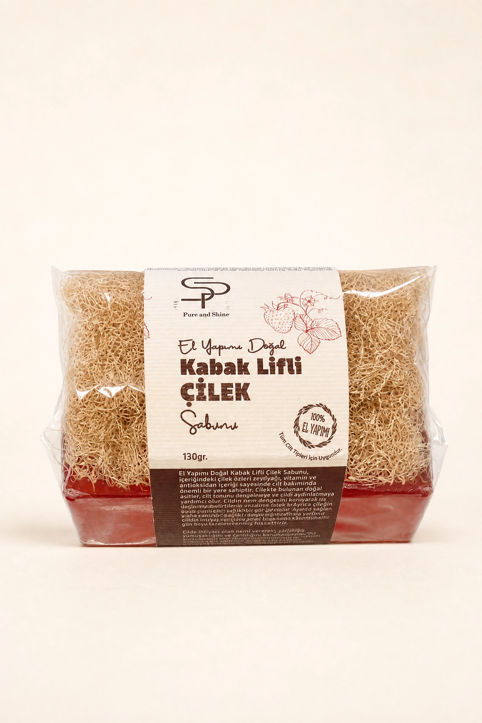 Kabak Lifli Çilek El Yapımı Doğal Sabun